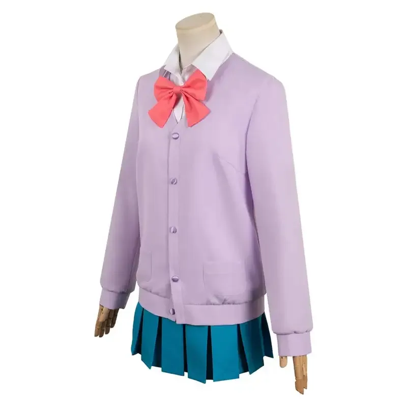 

Anime Kimi ni Todoke From Me to You Cosplay Kurumizawa Ume Costume Disguise for Adult Women Shirt Skirt Halloween Carnival Suits
