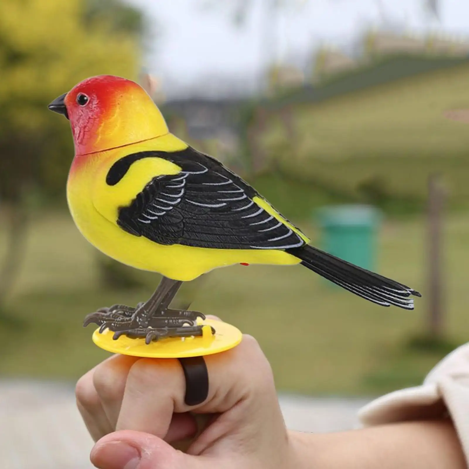 Simulazione Uccello Giocattolo Interattivo Simulato Uccelli da Chirping Con Musica Simpatici Animali Elettronici Per Figlia Marito Nonno Famiglia