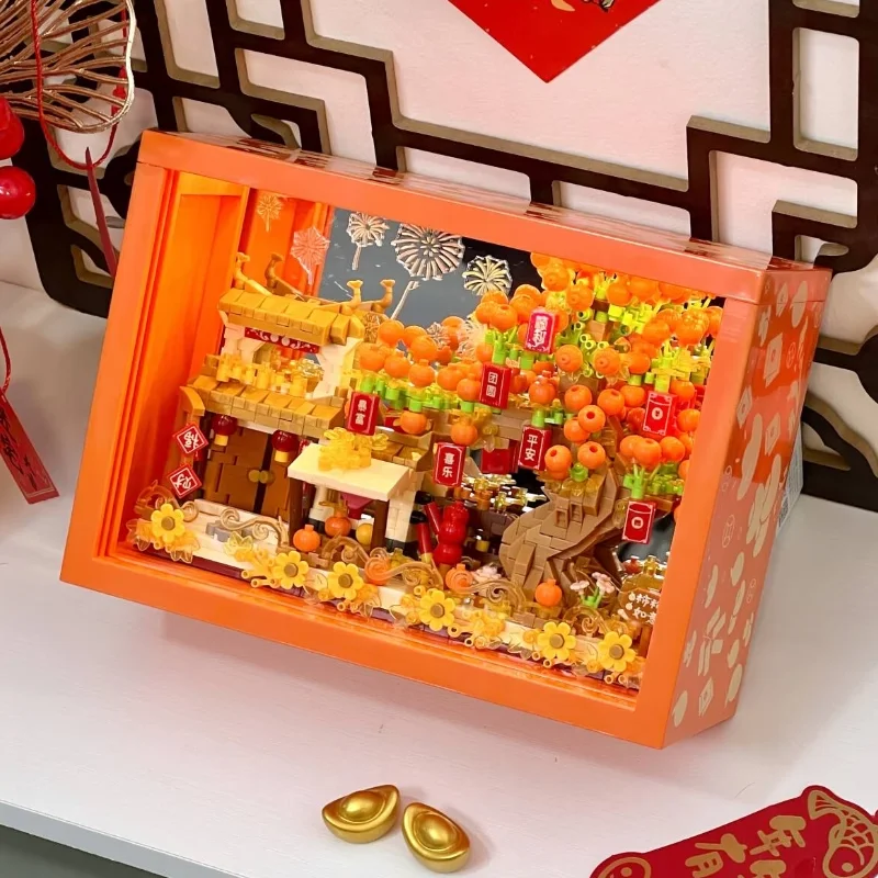 DIY لغز إطار الصورة شجرة زهر الكرز منزل بنة مجموعة الزهور الخالدة عالية القيمة هدية عيد الحب ل