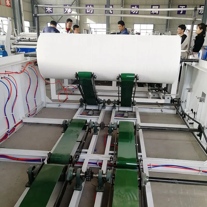 Máquina automática de rebobinado y corte de rollos de papel higiénico de 1575mm, máquina envasadora de corte de papel A4 de alta velocidad, directa de fábrica