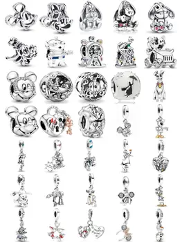 熱賣925銀狗、熊、老鼠、鹿吊墜,適合歐洲原創手鍊DIY配件,精緻珠寶 10 最佳銷售 歐洲珠子 - №9