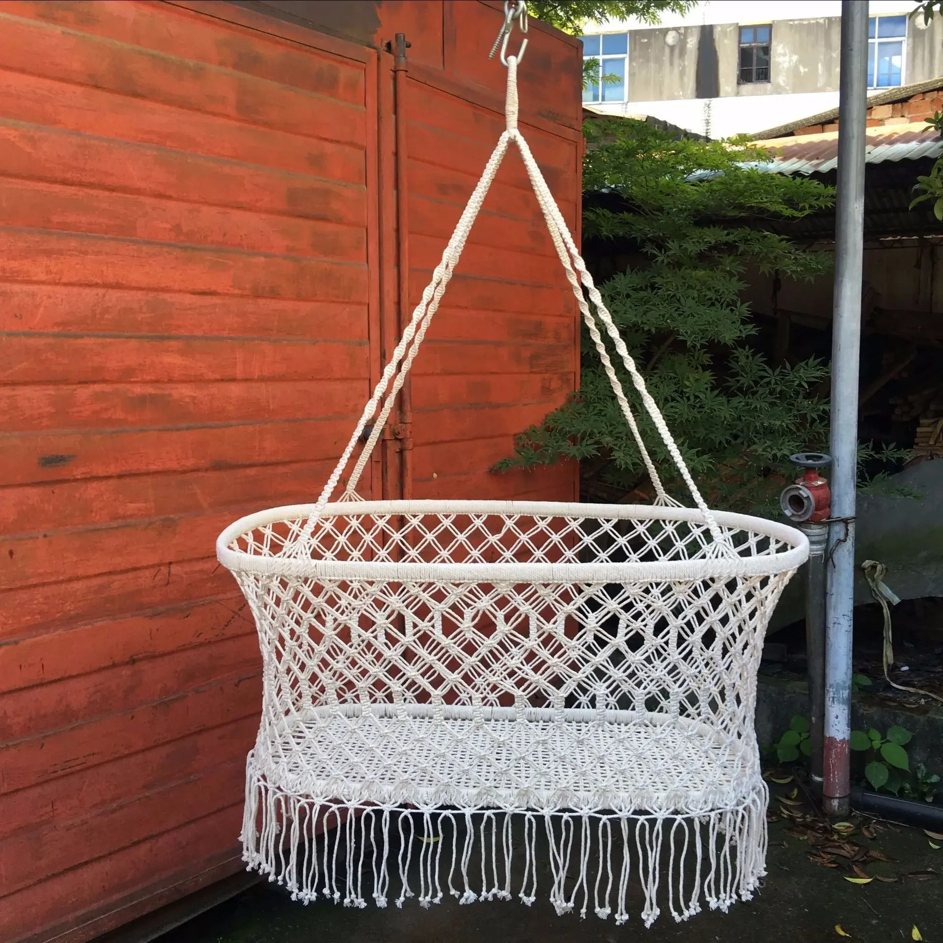 Baby Cotton Rope Hammock Chair – Indoor and Outdoor Hanging Swing, Rocking Sleep Bed for Children, Hammock Seat for Kids