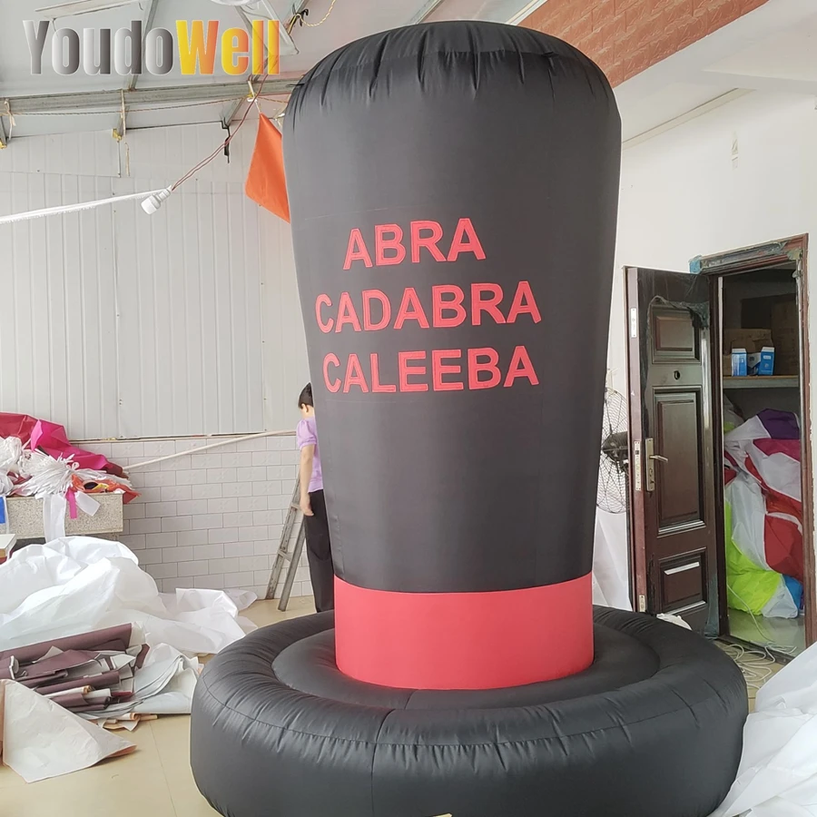 

Personalized Inflatable Magic High Hat Model With Customizable Printed Logo For Club Opening Event Decoration