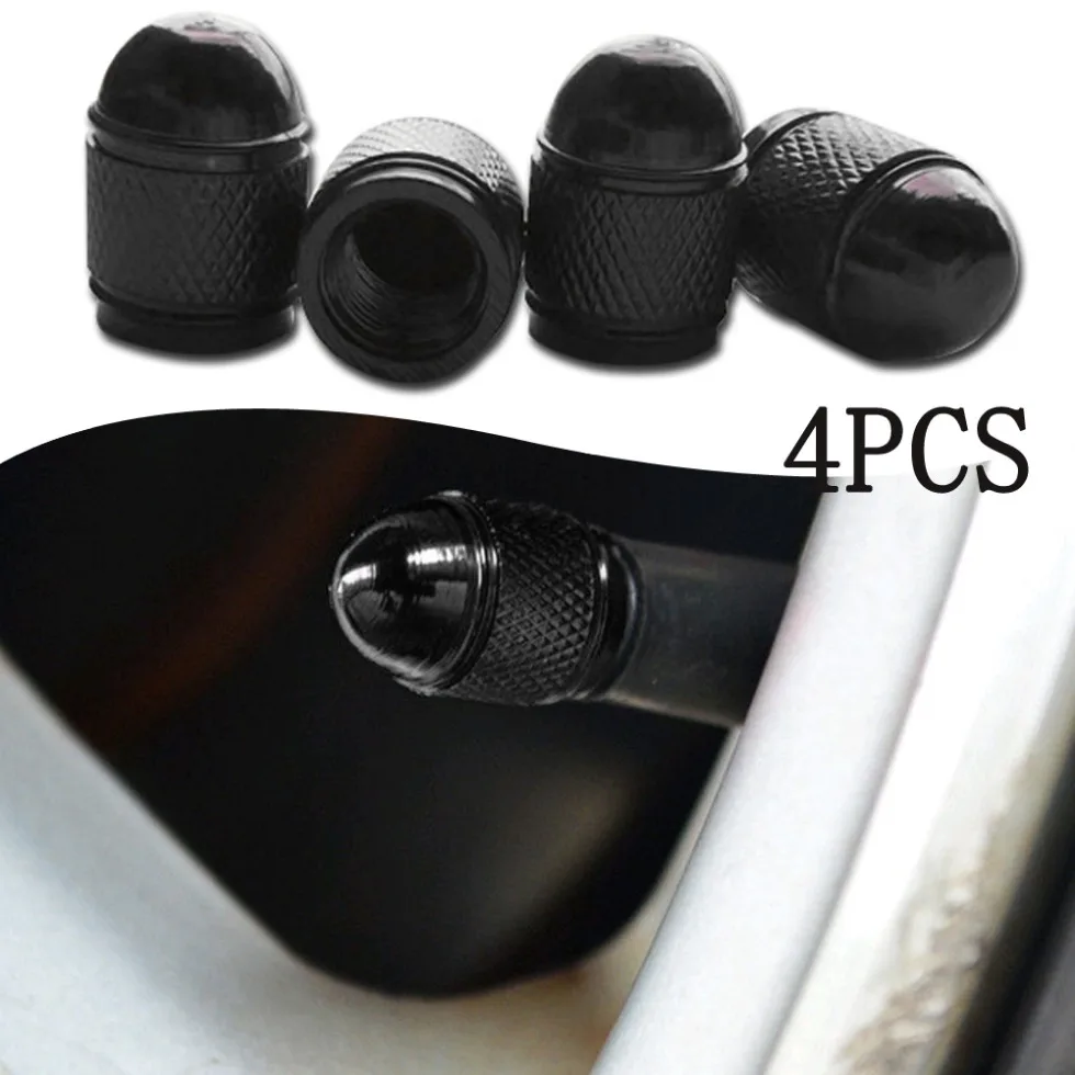 

4pcs Car Tire Valve Cover Car Wheel Tire Air Port Dustproof Caps Auto Accessories Car Wheel Stem Bullet Shaped Cover