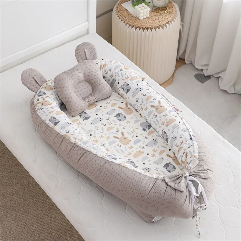 سرير أطفال بنمط جديد، سرير أطفال محمول قابل للطي، كرسي صالة أطفال قابل للفصل وقابل للغسل #6