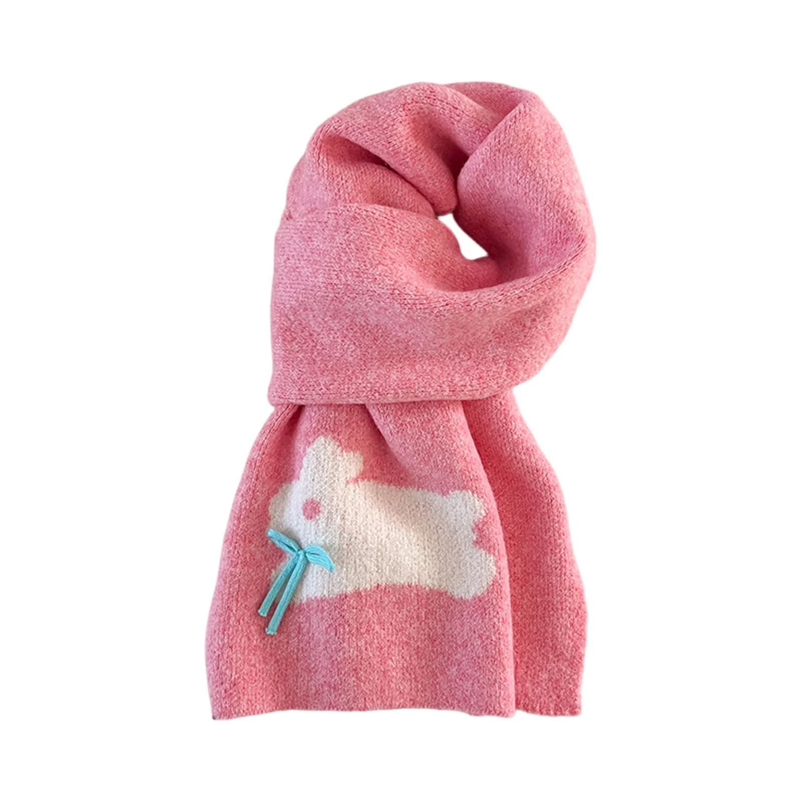 اليدوية فراشة عقدة الكرتون الكلب وشاح المرأة شتاء دافئ محبوك الصوفية تقليد الكشمير الرقبة أدفأ النمط الكوري