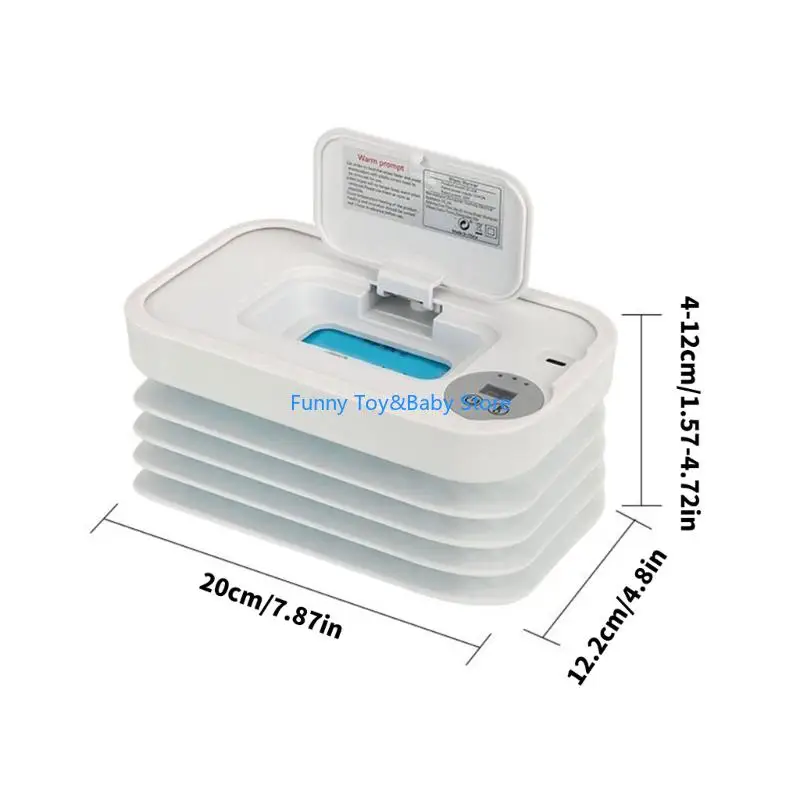Verstelbare temperatuur Babydoekje Warmer Verwarmingssysteem Opvouwbaar Ruimtebesparend C90B