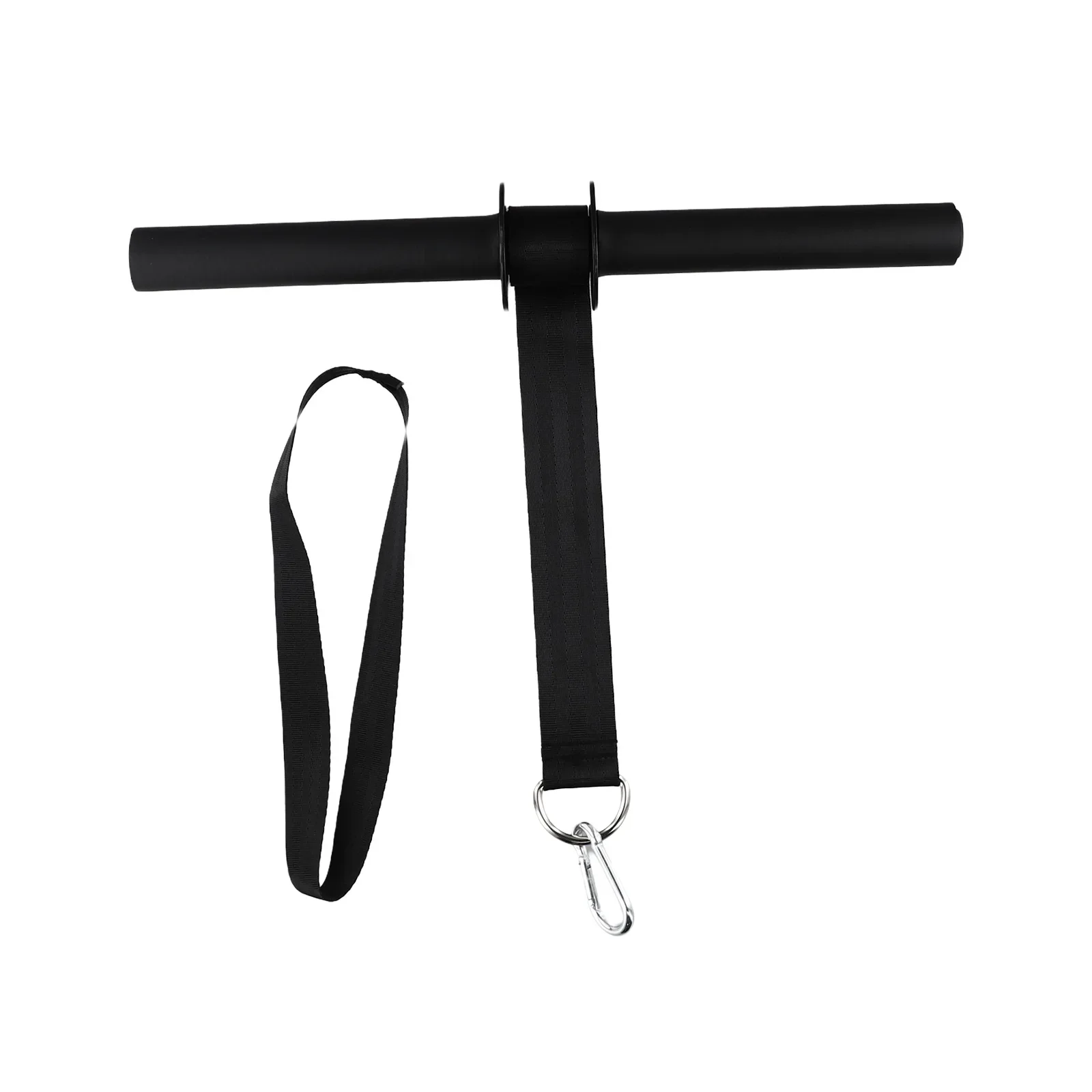 

Black Forearm Exercise Bicep Enhancement Finger Flexibility Max Load 80LBS Muscle Building Nylon Webbing Home Workouts