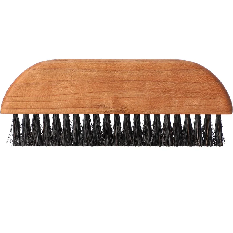 

Bar counter Walnut Horse Bristle Brush Kitchen cleaning brush Cleaning tools Suitable for bean grinder coffee machine