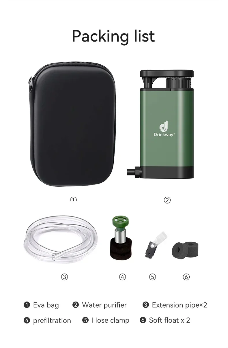 Outdoor Camping Metall Einzel Soldat Wasserreiniger Outdoor Exploration Notfall Überleben Werkzeug Große Kapazität Filtration