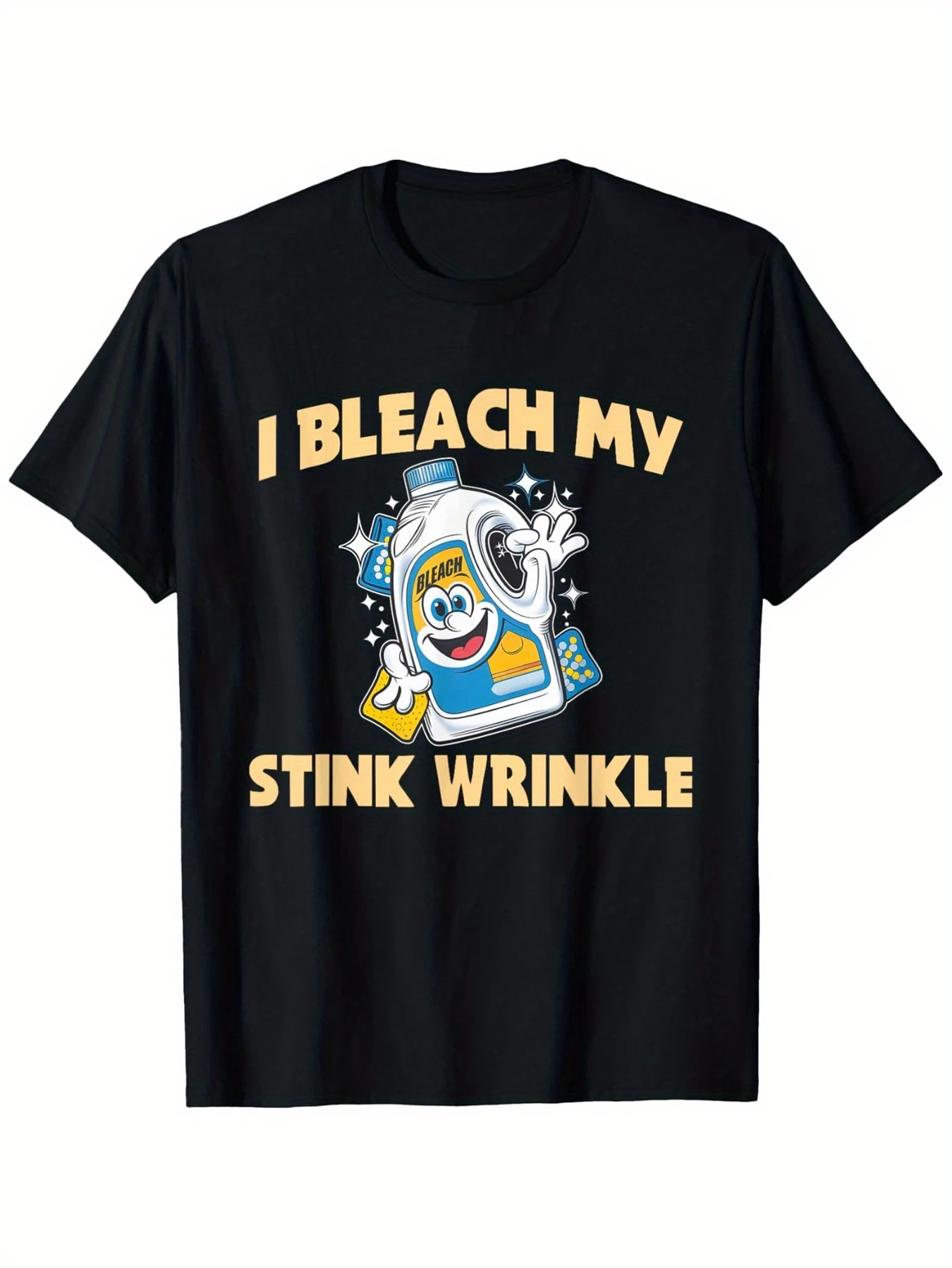 تي شيرت رجالي رياضي يومي من القطن لعيد الهالوين يوم الموتى بنمط حروف كلاسيكية مطبوعة كاجوال برقبة دائرية Harajuku