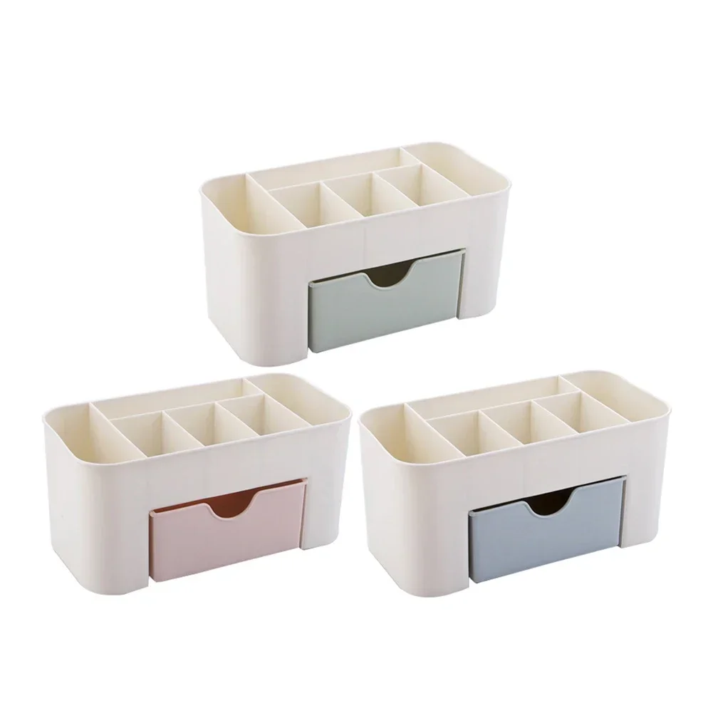 Jewelry Cosmetics Organizer Drawer Style Storage Box Lightweight Ample Space for Office Desktop Dressing Table