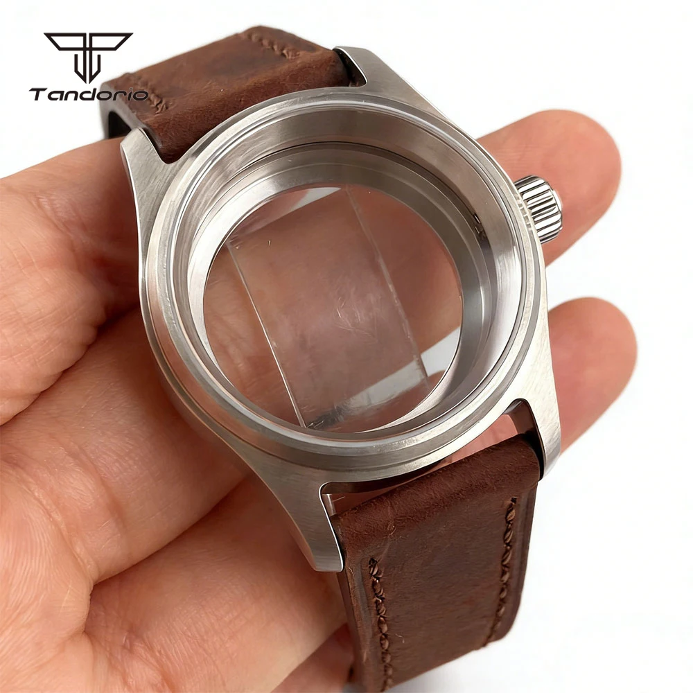 Steel 36mm/39mm Pilot Watch Case+Strap Sapphire Fit NH34 NH35 NH36 NH38 Miyota8215 8205 ETA2824 PT5000 ST2130 Field Watch Parts image 3