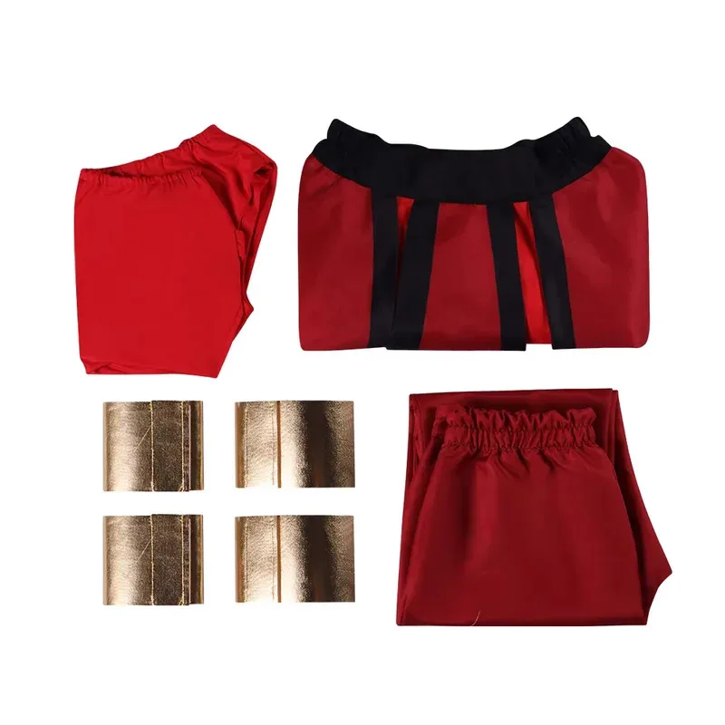 أزياء كاتارا التأثيرية Aar The Last Airbender Anime بدلة نسائية حمراء مجموعات احتفال الهالوين شجاعة وذكية