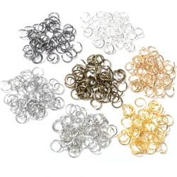 Open Loop Jump Rings 200pcs 4 5 6 7 8 10 mm Open JumpRings for DIY Jewelry Making Necklace Bracelet Findings Connector Supplies
