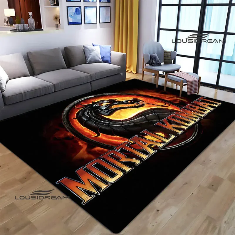 MORTAL KOMBAT cartoon printed carpet Non-slip carpet Yoga mat carpets for living room area rug Door pad anime rug birthday gift