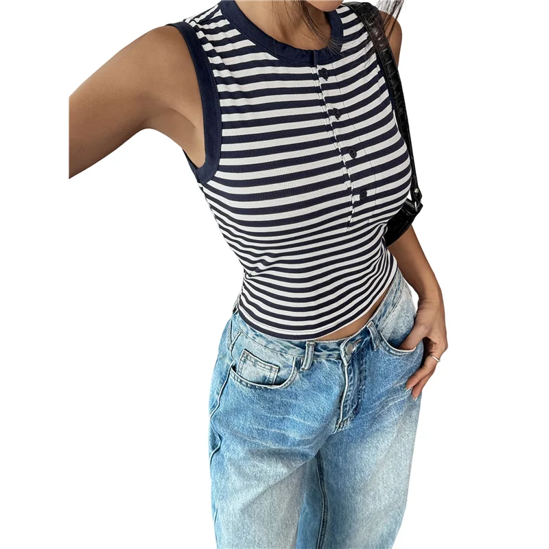 ABP-المرأة شريط مضلع متماسكة تانك القمم الصيف عادية سليم صالح بلوزات بلا اكمام لارتداء اليومي