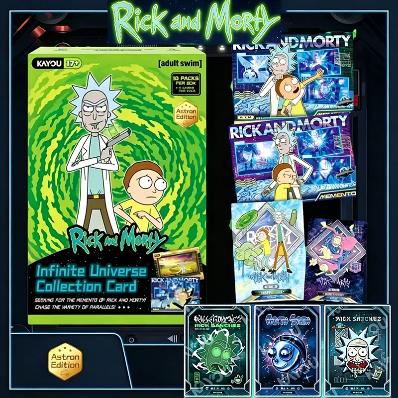 Genuine Licensed Kayou Rick and Morty Infinite Universe Collection Starry Pack 1st Series Cards Limited Edition Foil Holographic