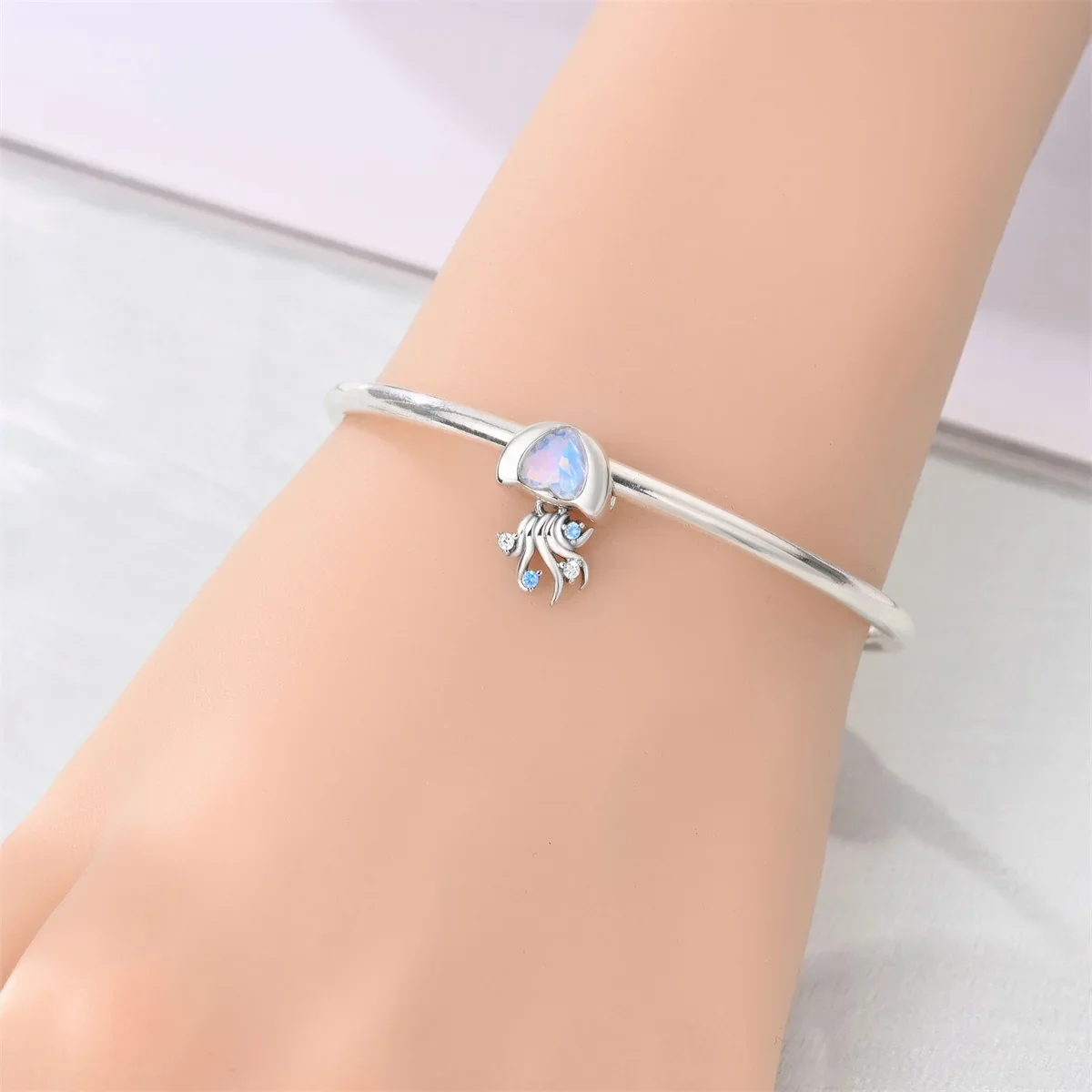 جديد الأصلي 925 فضة المحيط سحر البحر ستار الحوت فرس البحر شل الخرز ل قلادة سوار ذاتي الصنع المجوهرات الحاضر