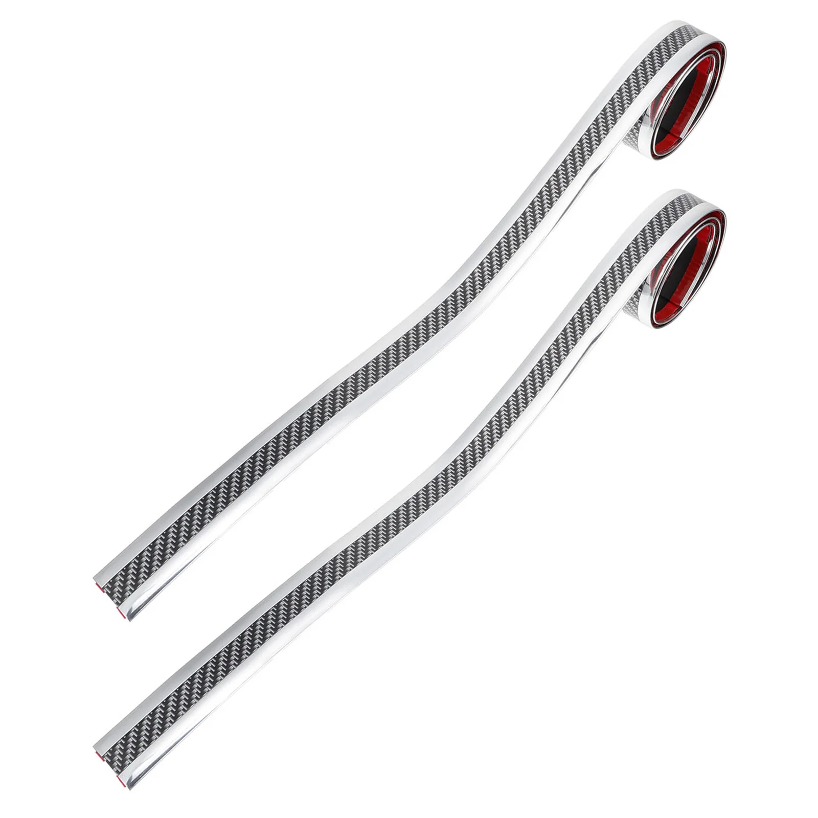 

2 Rolls Car Door Sill Stripes Rubber Anti-Scratch Car Threshold Strips Auto Anti-Stepping Vehicle Sill Stickers Protection