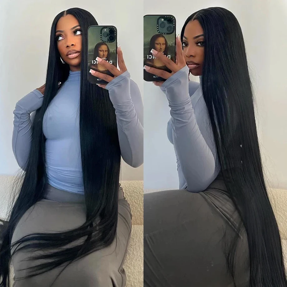 

Straight 13x4 HD Lace Frontal Wig For Women Transparent 13x6 Lace Front Human Hair Wigs Remy Raw Indian Hair 4x4 Closure Wigs
