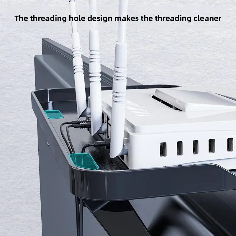 Able No Punching TV Rack Monitor Storage Hanger Rotatable Bracket