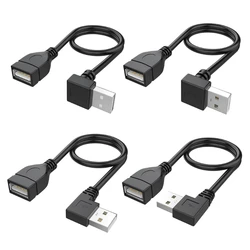 30cm 50cm 100cm USB 2.0 A Male to Female 90 Angled Extension Adaptor cable USB2.0 male to female right/left/down/up cable cord