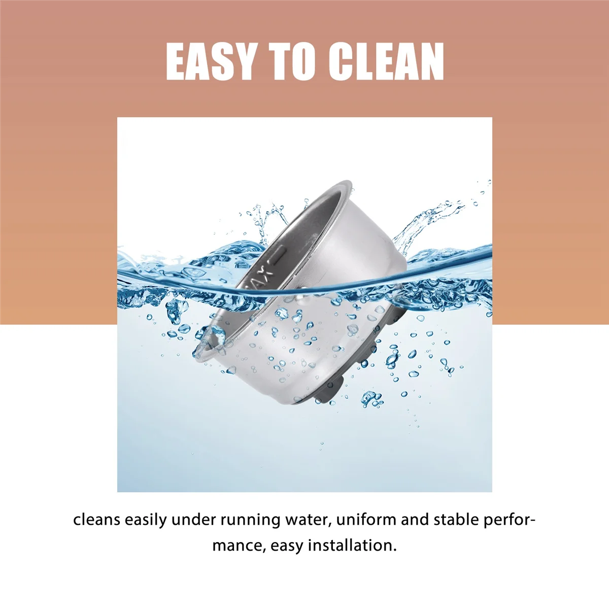 A01M Przyjazny, odpinany kosz filtrujący do kawy ze stali nierdzewnej Sitko Akcesoria do ekspresów do kawy do domowego biura (2 szt.)