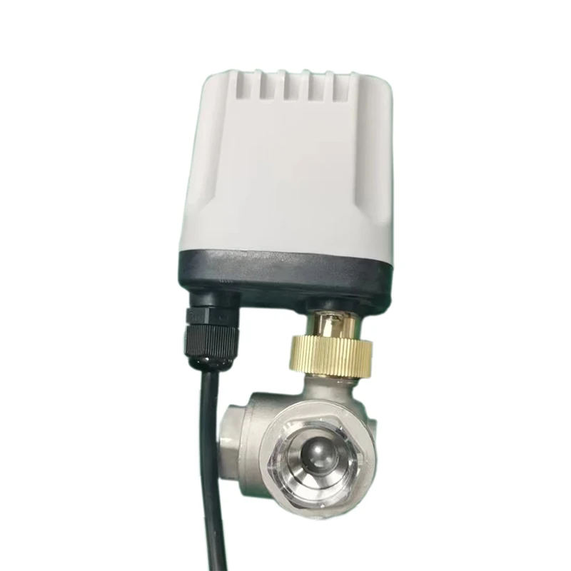 Imagem -04 - Motorizado Válvula de Esfera Impermeável 3-wire Controle tipo t Elétrico Way 220v 12v 24v Ip65 Aço Inoxidável 304