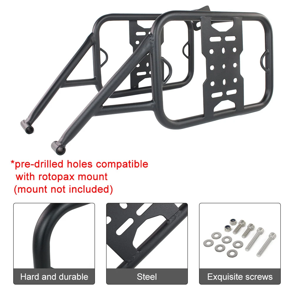 Suporte de alforje da motocicleta, Panniers Rack, suporte lateral apto para SUZUKI DRZ400S DR-Z400S 2000-2024 DRZ400SM 2005-2024