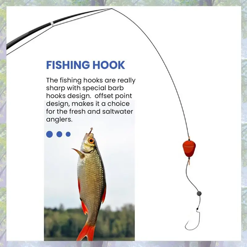 جديد وصول 51 قطعة خطاف الصيد عالية الكربون الصلب دودة سينكو الطعم تهزهز خطاف الصيد مع صندوق بلاستيكي