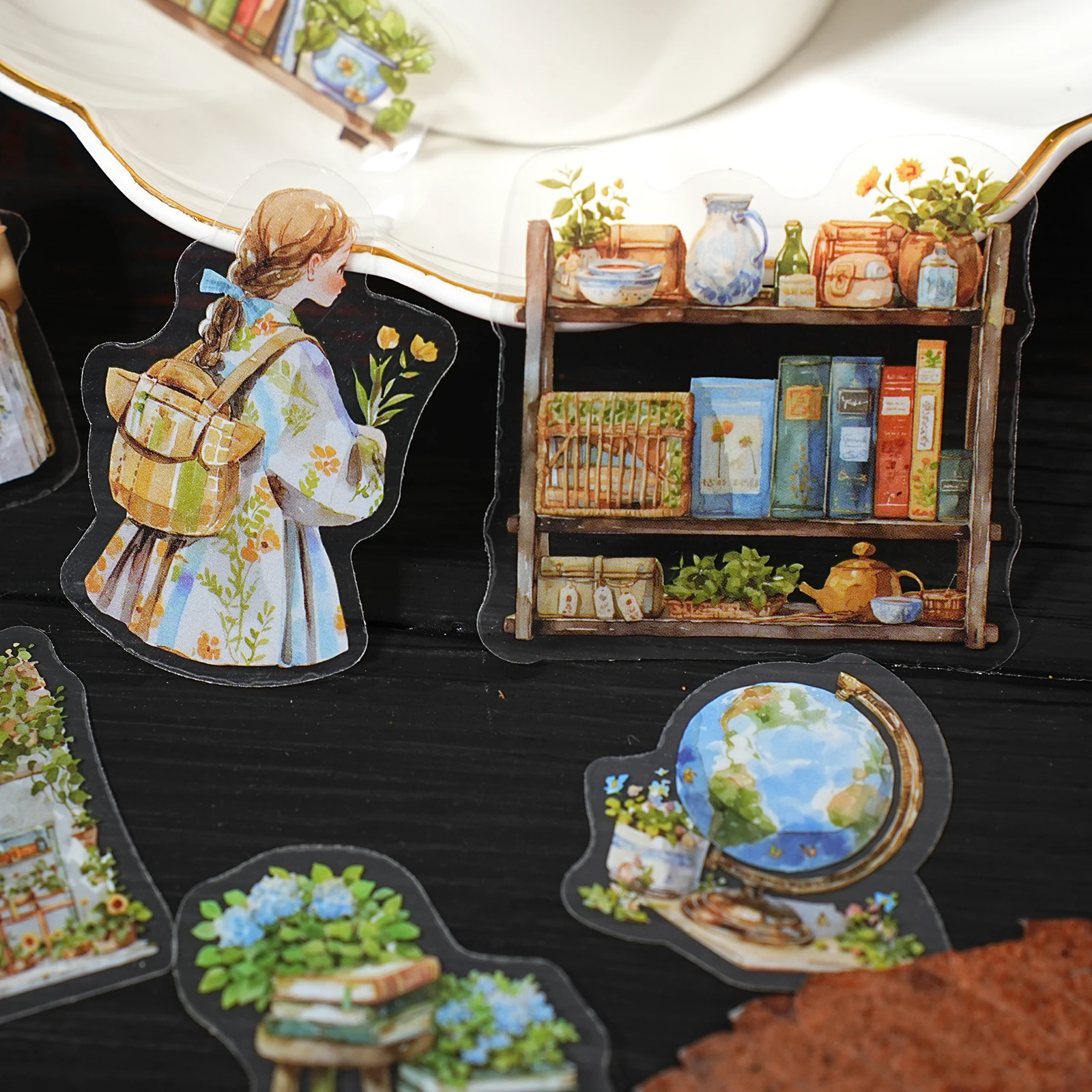 15 ชิ้นอ่านหนังสือรูปแบบสติกเกอร์แพ็คสําหรับแล็ปท็อป, เคสโทรศัพท์, กระเป๋าเดินทาง, ไดอารี่, ตกแต่งบ้าน, อุปกรณ์หัตถกรรม, สติกเกอร์เด็ก