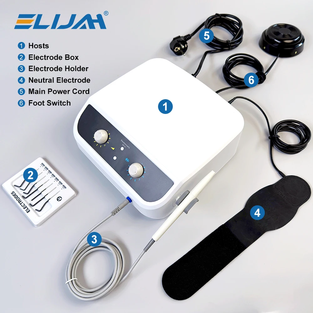 

ELIJAH Dental High Frequency Electrosurgery Unit 30W Oral Electrosurgical Device Implant Use Electric Scalpel Cutting Knife
