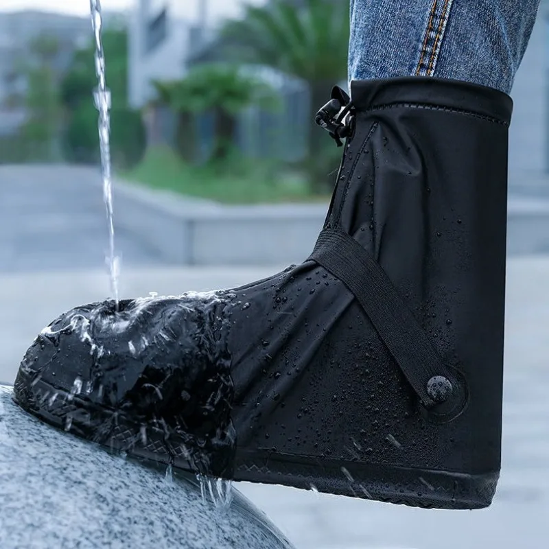 Waterproof Rain Boot Protectors Reusable Non Slip Cycling Hiking Shoe Guards Pants Protectors Rain Snow Wet Sand Boot Covers