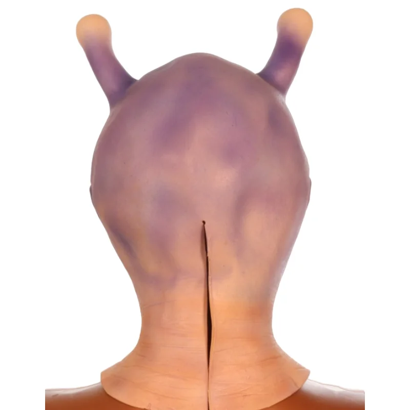 UFO Space Prop Alien Helmet Mask Halloween Cosplay Alien Mask Latex Headdress Funny Horror Costume Party Props for Adults