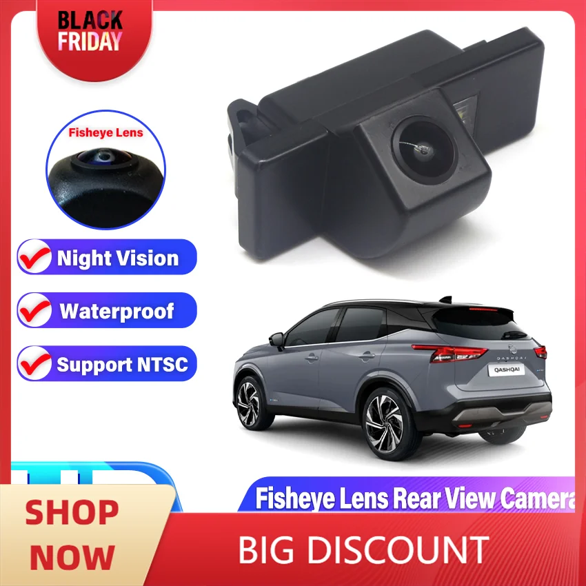 HD Fisheye Lens Rear View Camera For Nissan Qashqai J10 Dualis J10 X Trail 2007~2013 Night Vision Parking Reversing Camera