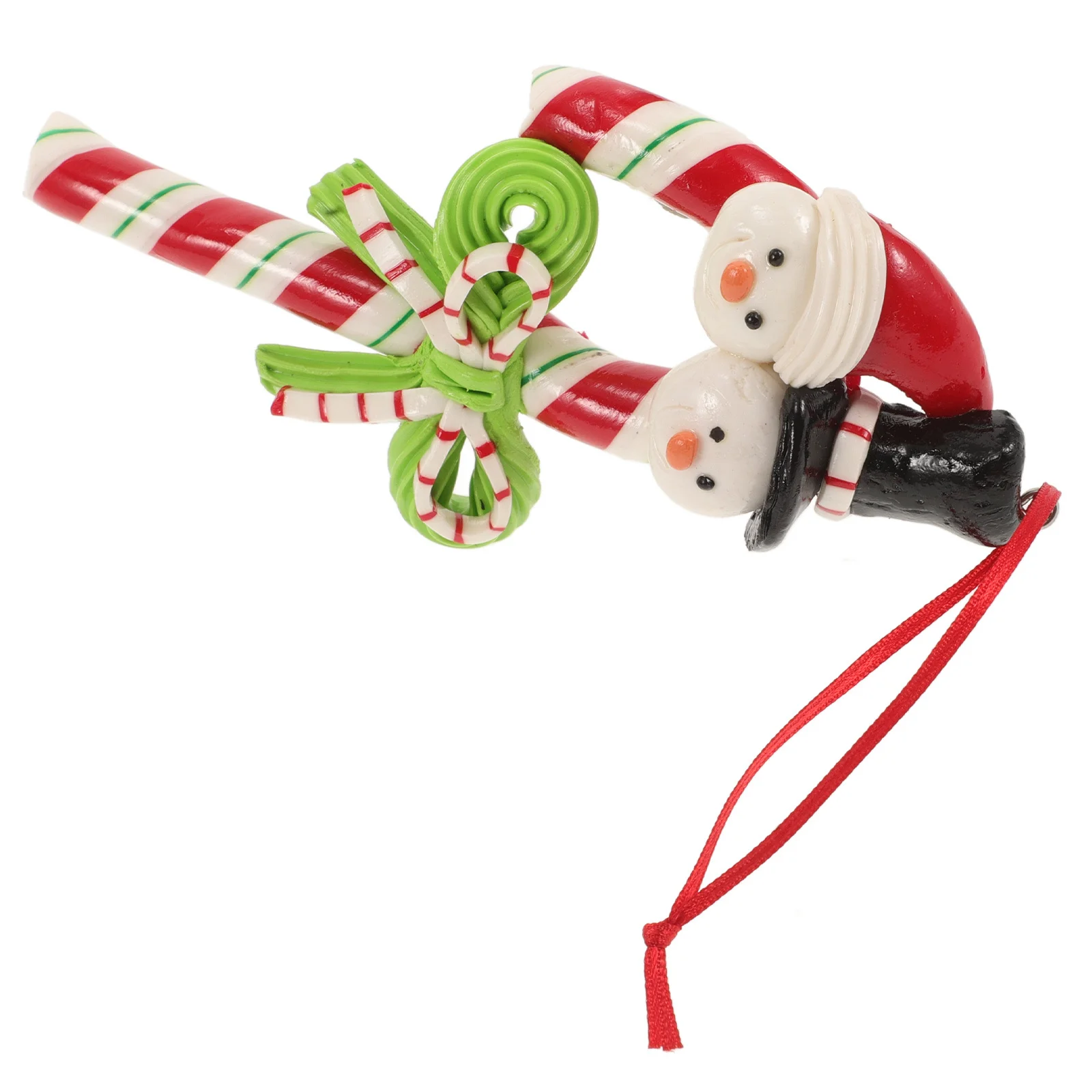 

Christmas Snowman Candy Cane Pendant Hanging Ornament Xmas Tree Decor Party Decoration Creative Home Festive Prop