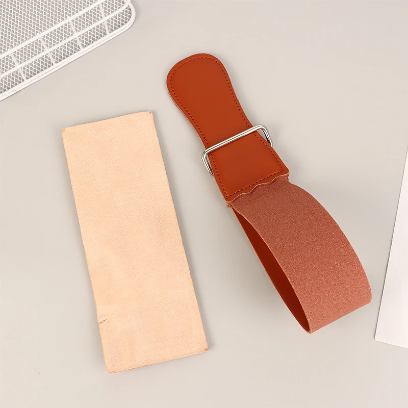 Cowhide Knife Polishing Tools Sharpening Cloth 2 Side Leather Sharpening Plate