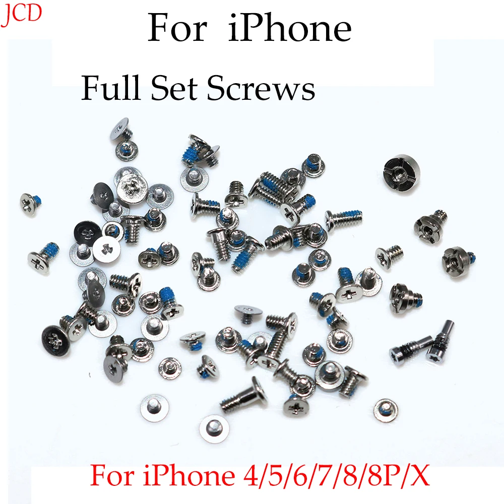 

Full Screw Set Replacment For iPhone 4/4s 5 5C 5S 6 6S 6Plus 6s Plus 7 8 7Plus X with Bottom Pentalobe Screws