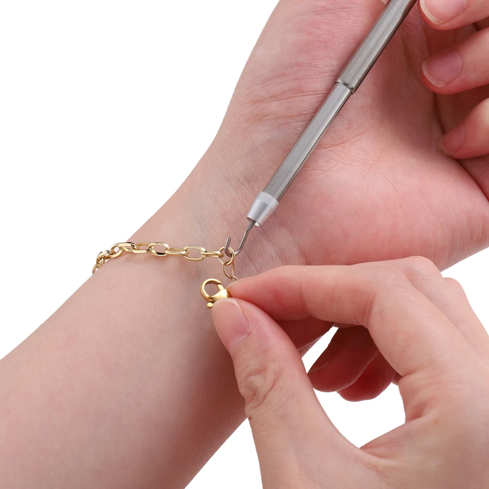 Help Wear Bracelet Tool Partner Jewelry Helper Fastening Aid Quickly Unfasten Hooking Equipment Pliers Clasps Ties Zipper Craft view 6