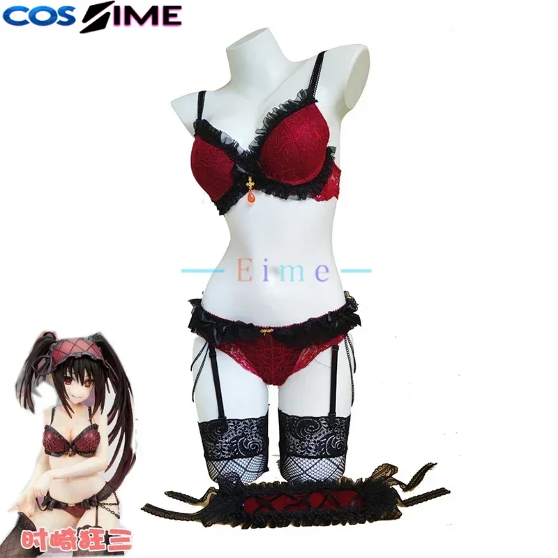 

Anime Date A Live Tokisaki Kurumi Cosplay Sexy Lace Underwear Bra Set Halloween Outfit Custom Made