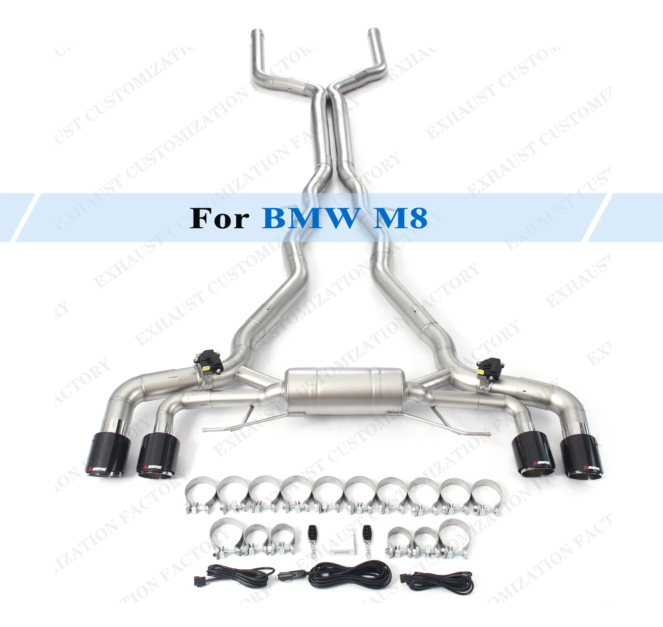 

Performance Exhaust System for 2022 BMW M8 4.4T Electronic Valve Controller Kit Customizable