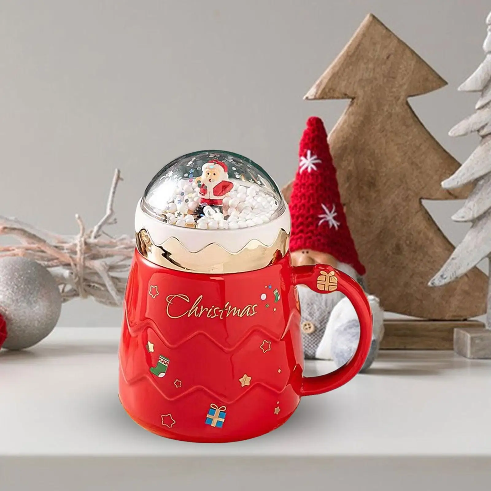 Ceramic Christmas Mug Beverage Drinking Mug for Boys Girls Women Colleagues