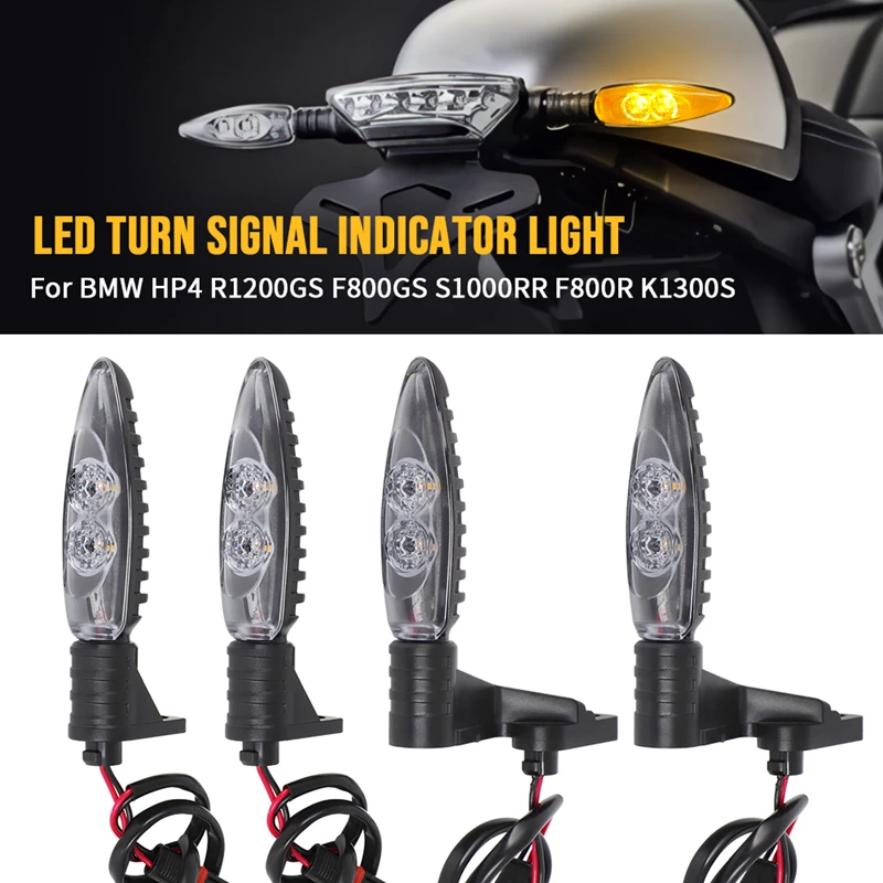 Dianteiro e traseiro LED transformar a luz indicadora do sinal, pisca-pisca para BMW R1200GS F800GS S1000RR F800R HP2 esporte K1300S G450X F800ST R nove T