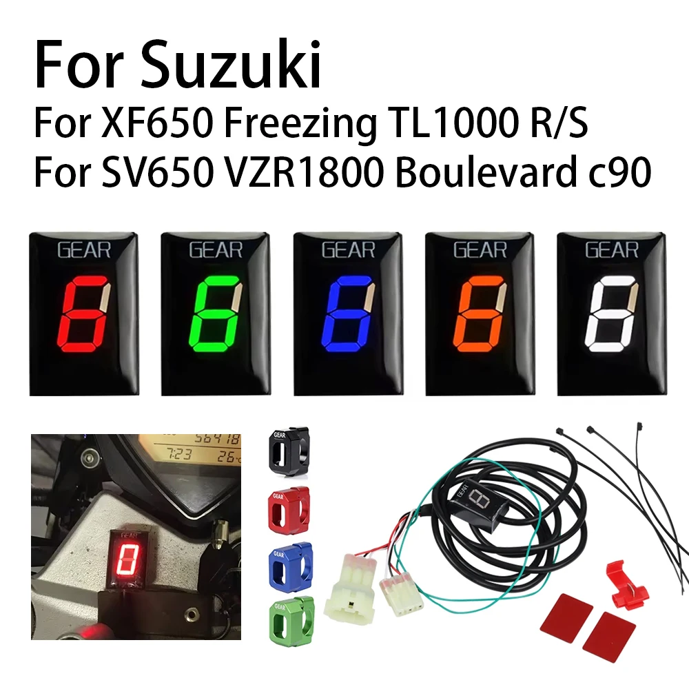 For Suzuki SV650 XF650 Freezing VZR1800 TL1000 R S c90 Motorcycle Accessories Gear Indicator Gear Counter Display Speed Report