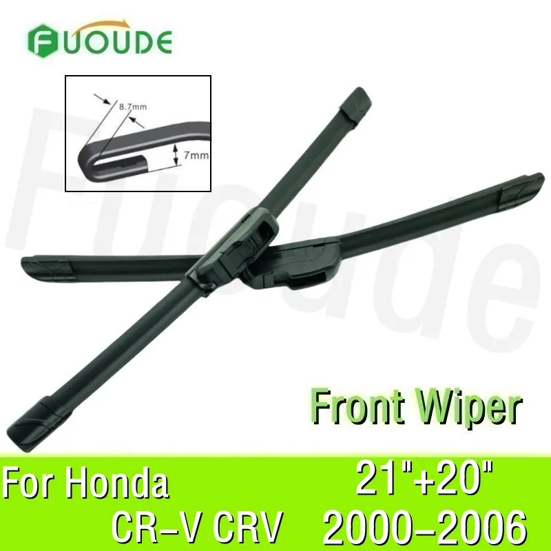 

Wiper Blade For Honda CR-V CRV 21"+20" Car Windshield Windscreen Rubber 2000 2001 2002 2003 2004 2005 2006