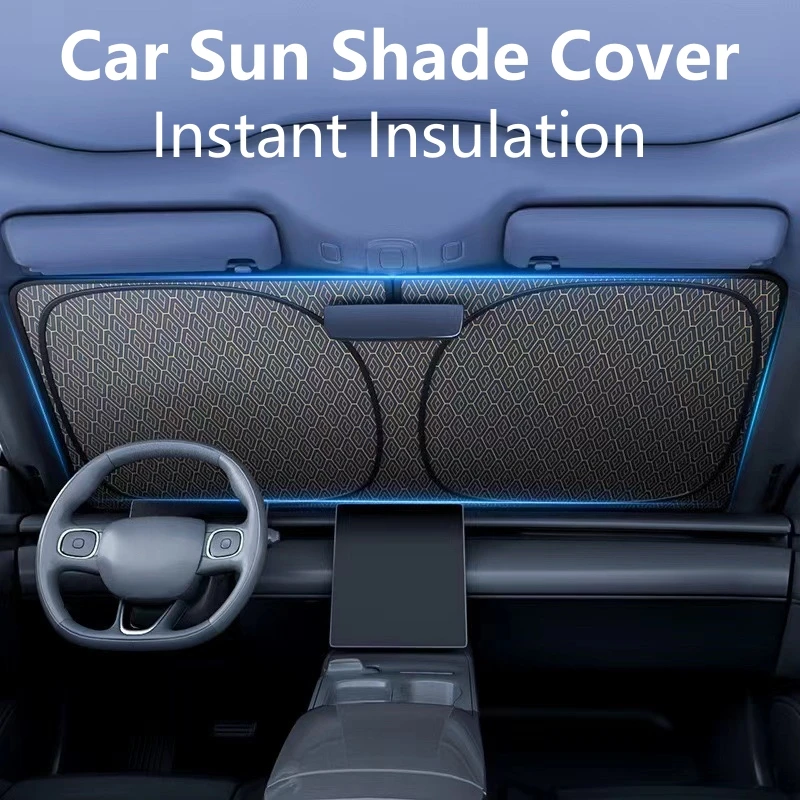 

1 шт., солнцезащитный козырек на лобовое стекло автомобиля, солнцезащитный козырек премиум-класса из титанового серебряного сплава с лазерным отражением, 4-слойная сильная защита