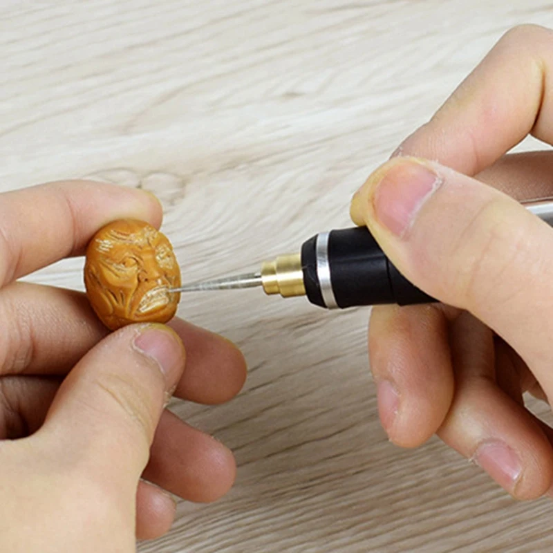 Kit peralatan ukir Mini nirkabel USB, alat ukir Mini untuk perhiasan, logam, kaca, bor tanpa kabel