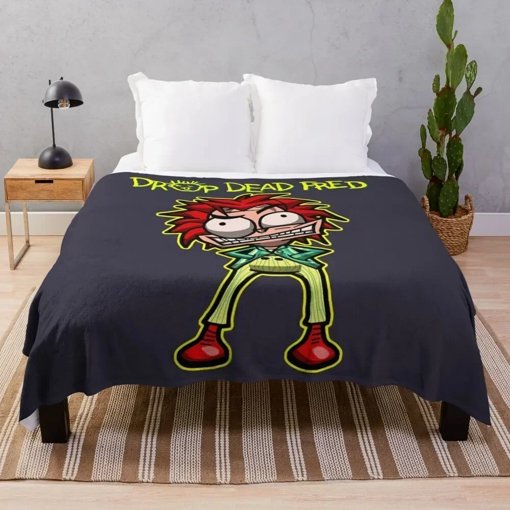 

For Men Women Drop Dead Fred Retro Vintage Throw Blanket