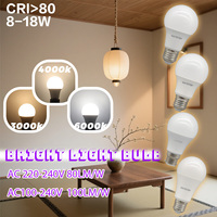 20PCS LED Bulb Lamps 8W 9W 10W 12W 15W 18W NO flicker Warm light cool light 3000K 6000K AC220-240V AC100-240V for foyer bedroom